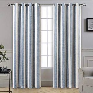 DriftAway Chris Linen Blackout Curtains PAIRThermal Insulated SZ 52x84